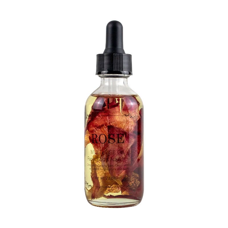 Dried Flower Massage Oil - Rose, Lavender & Osmanthus Aromatherapy Blend