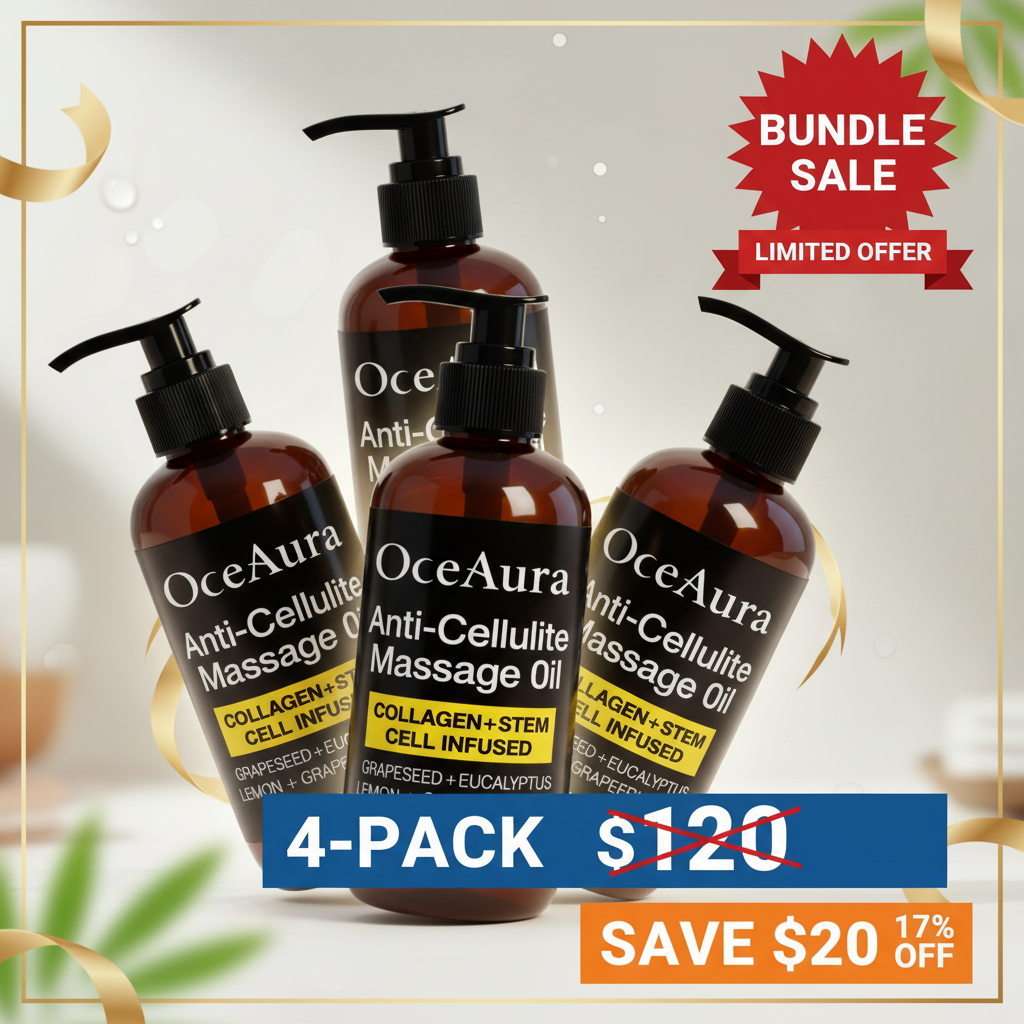 Anti-Cellulite Massage Oil - Collagen & Apple Stem Cell Body Firming Treatment